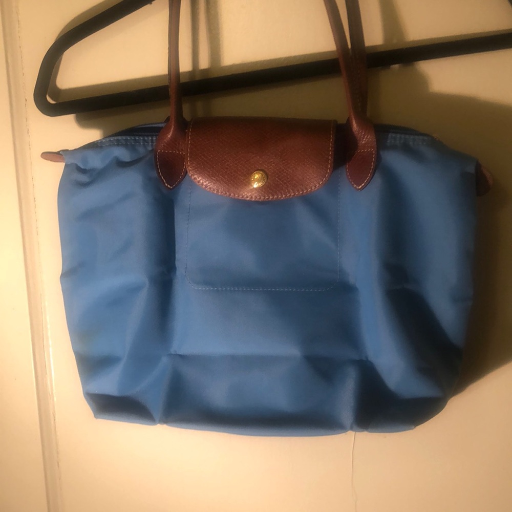 Longchamp Light Blue Le Pliage - medium